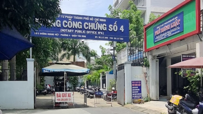 Phòng công chứng số 4 thành phố Hồ Chí Minh